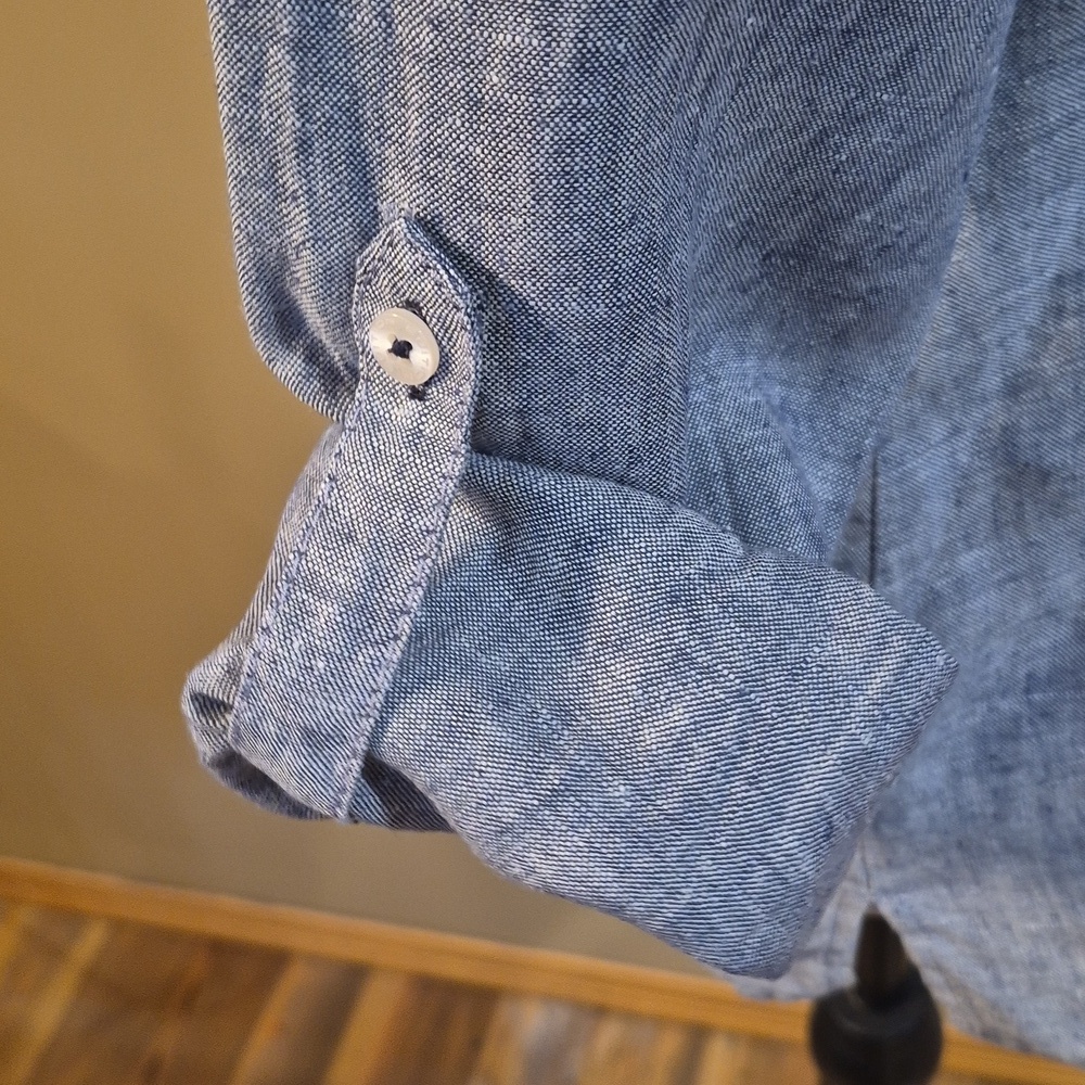 GERRY WEBER Women's 100% Linen Button Down Shirt - Picture 10 of 16